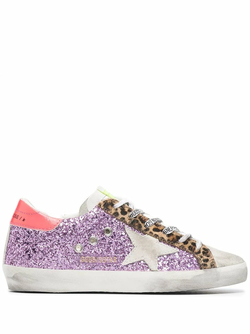 Golden Goose 'Superstar' Purple Glitter Trainers 3 Golden Goose 'Superstar' Purple Glitter Trainers