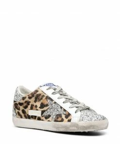 Golden Goose Shoes ‘Leopard Glitter Star Low Top Sneakers’