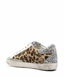 Golden Goose Shoes ‘Leopard Glitter Star Low Top Sneakers’