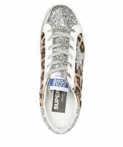 Golden Goose Shoes ‘Leopard Glitter Star Low Top Sneakers’