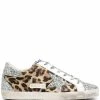 Golden Goose Shoes ‘Leopard Glitter Star Low Top Sneakers’