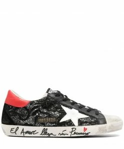 Golden Goose 'Superstar' Ornate Embroidery Trainers