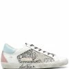 Golden Goose ‘Leopard Lace-Up Glitter Low Top Trainers’ Shoes