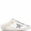 Golden Goose ‘Sabot Super-Star' Shearling Glitter Sneakers Shoes