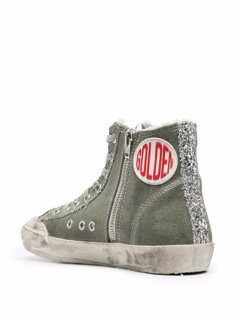 Golden Goose Military Green 'Francy' Penstar Sneakers 5 Golden Goose Military Green 'Francy' Penstar Sneakers