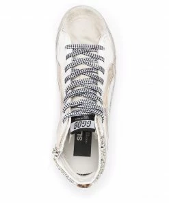 Golden Goose Shoes 'Gold Glitter Slide Sneakers'