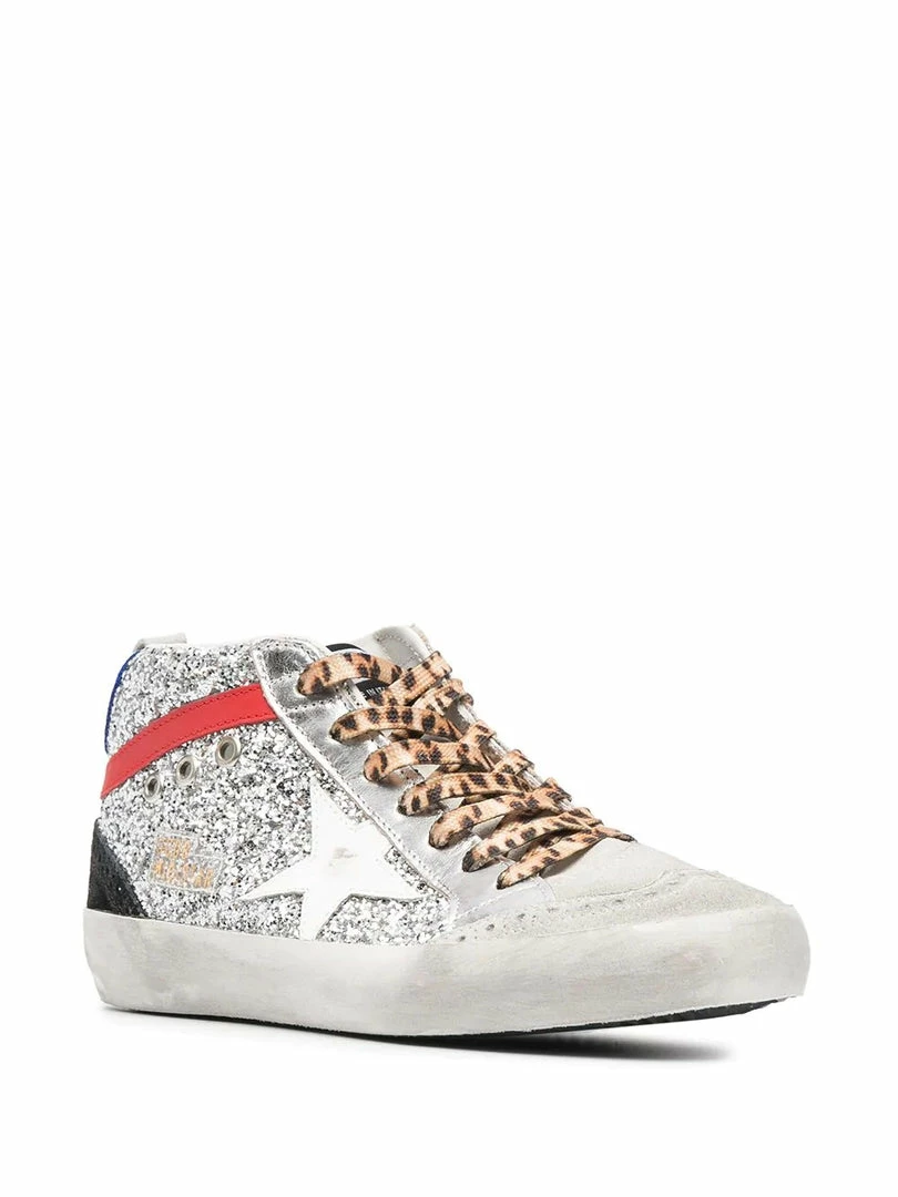 Golden Goose Shoes ‘Glitter Leopard Lace High Top Sneakers’ 4 Golden Goose Shoes ‘Glitter Leopard Lace High Top Sneakers’