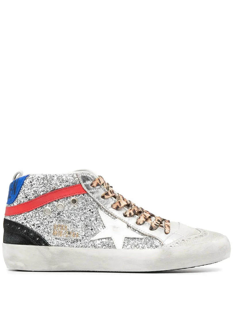 Golden Goose Shoes ‘Glitter Leopard Lace High Top Sneakers’ 3 Golden Goose Shoes ‘Glitter Leopard Lace High Top Sneakers’