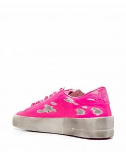 Golden Goose 'Pink Distressed Trainers'