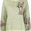 Stella Nova Green 'Adelin' Fox Sweater