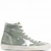 Golden Goose Green 'Francy' High Top Trainers Shoes