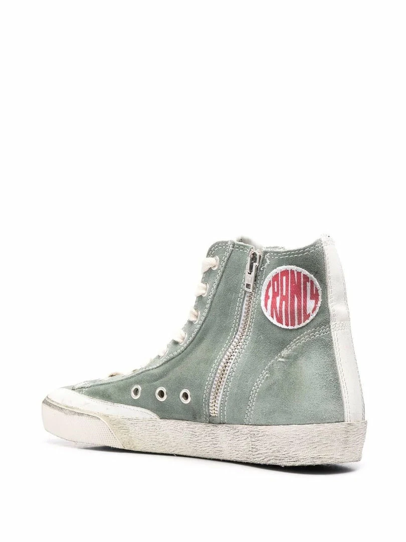Golden Goose Green 'Francy' High Top Trainers Shoes 5 Golden Goose Green 'Francy' High Top Trainers Shoes