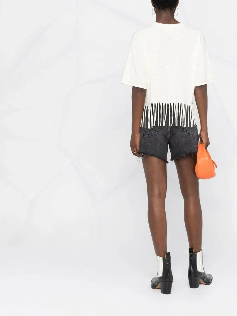 Ganni 'Greetings From' Graphic Cropped T-shirt 8 Ganni 'Greetings From' Graphic Cropped T-shirt