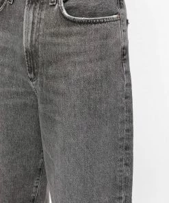 Agolde Grey 'Balloon High Rise Curved Taper Jeans'