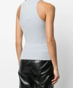 Anine Bing Grey ‘Eva’ Ribbed Tank Top 10 Anine Bing Grey ‘Eva’ Ribbed Tank Top