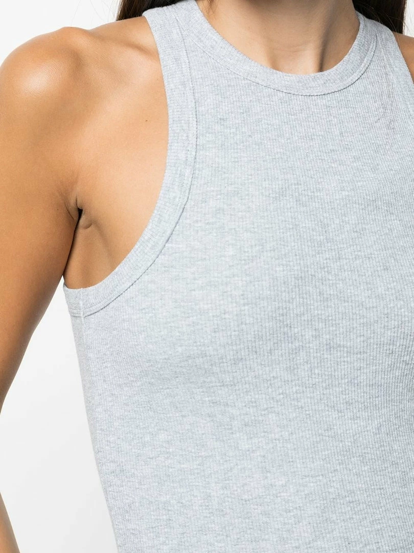 Anine Bing Grey ‘Eva’ Ribbed Tank Top 7 Anine Bing Grey ‘Eva’ Ribbed Tank Top