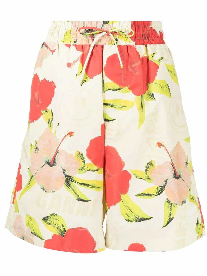 Ganni 'Hawaii Smiley Face Print Shorts' 4 Ganni 'Hawaii Smiley Face Print Shorts'