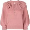 Ba&sh Pink 'Hoa' Ruffle Sweater Clothing 2 Ba&sh Pink 'Hoa' Ruffle Sweater Clothing