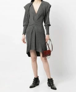 IRO Grey 'Kamila' Knitted Mini Dress