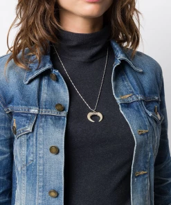 Isabel Marant ‘Silver Horn Pendant Necklace’