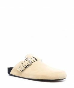 Isabel Marant Shoes Ecru 'Mirvin' Buckle Fastened Mules 7 Isabel Marant Shoes Ecru 'Mirvin' Buckle Fastened Mules