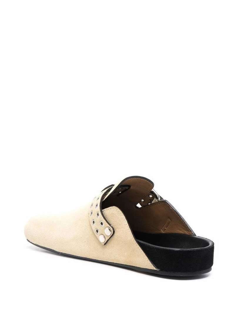 Isabel Marant Shoes Ecru 'Mirvin' Buckle Fastened Mules 5 Isabel Marant Shoes Ecru 'Mirvin' Buckle Fastened Mules