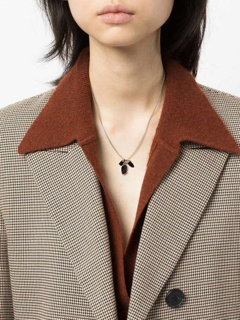 Isabel Marant Black And Silver 'Charm Pendant Necklace' 4 Isabel Marant Black And Silver 'Charm Pendant Necklace'