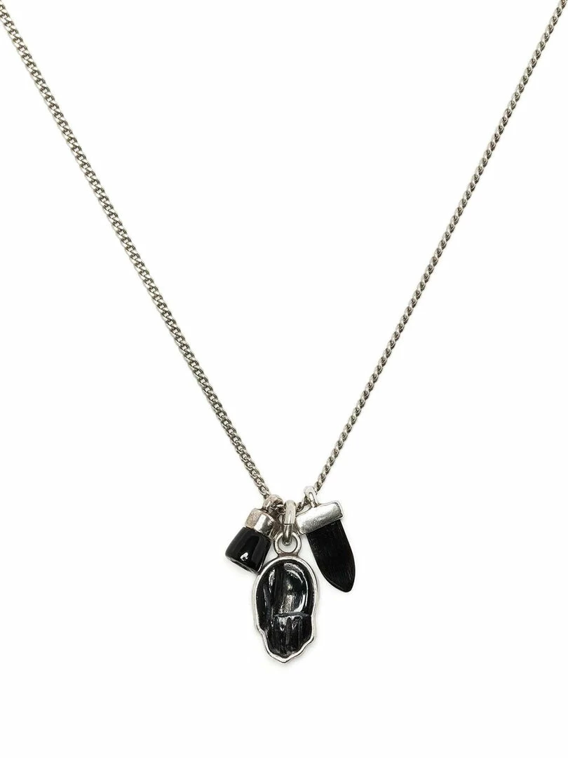 Isabel Marant Black And Silver 'Charm Pendant Necklace' 5 Isabel Marant Black And Silver 'Charm Pendant Necklace'