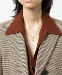 Isabel Marant White And Gold 'Charm Pendant Necklace' Accessories