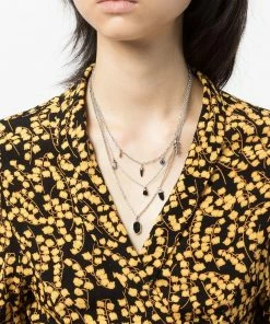 Isabel Marant Black And Silver ‘New It’s All’ Chain Necklace Accessories