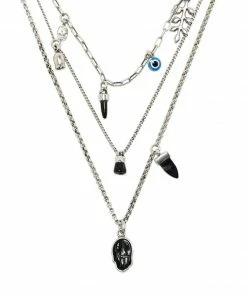 Isabel Marant Black And Silver ‘New It’s All’ Chain Necklace Accessories