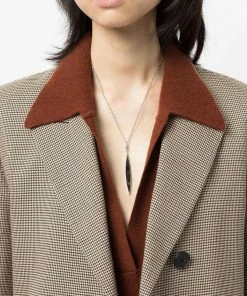 Isabel Marant 'Marble Effect Pendant Necklace'