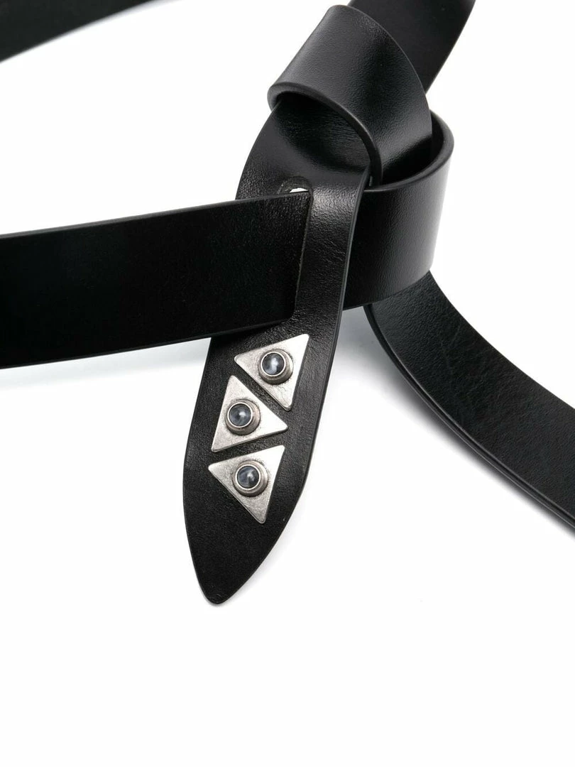 Isabel Marant Accessories Black ‘Letri’ Stud Detail Belt 4 Isabel Marant Accessories Black ‘Letri’ Stud Detail Belt