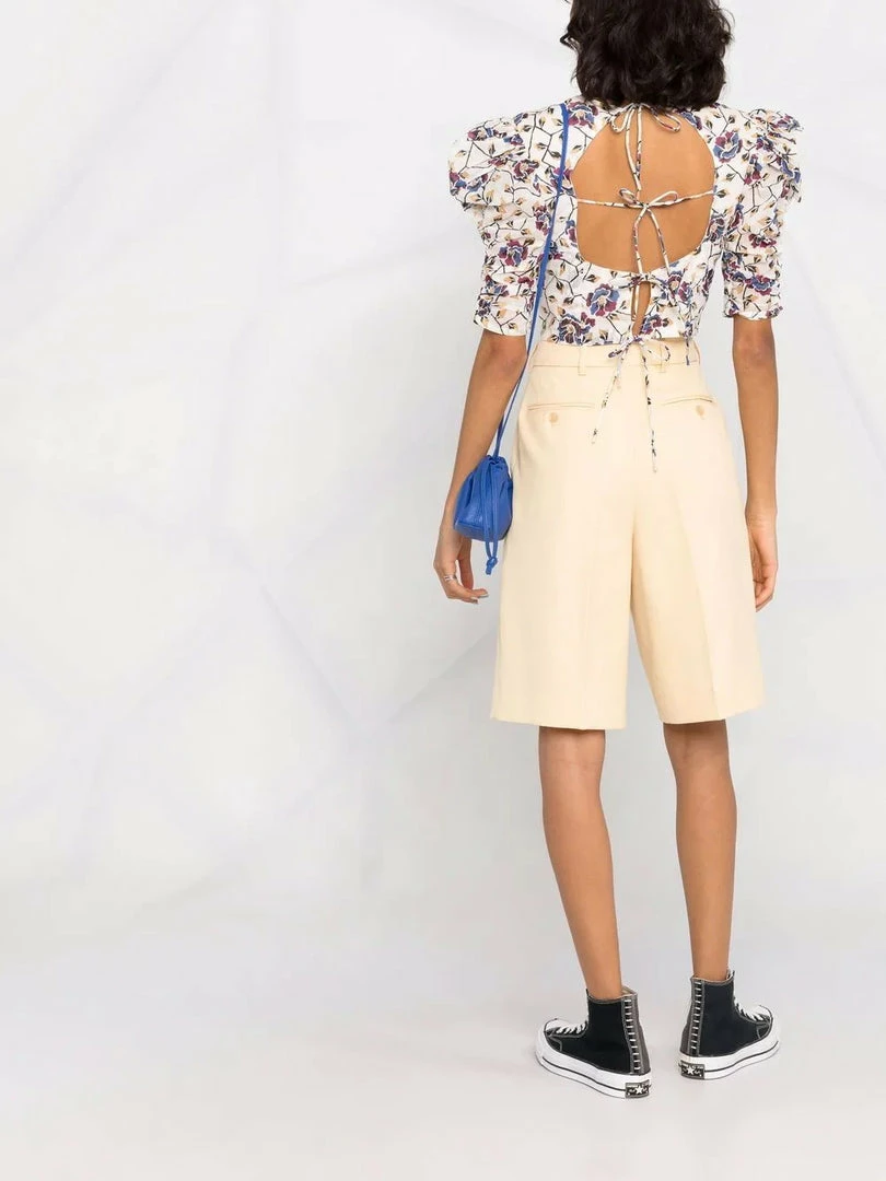 Isabel Marant Etoile Clothing Cream 'Silva' Floral Top 6 Isabel Marant Etoile Clothing Cream 'Silva' Floral Top