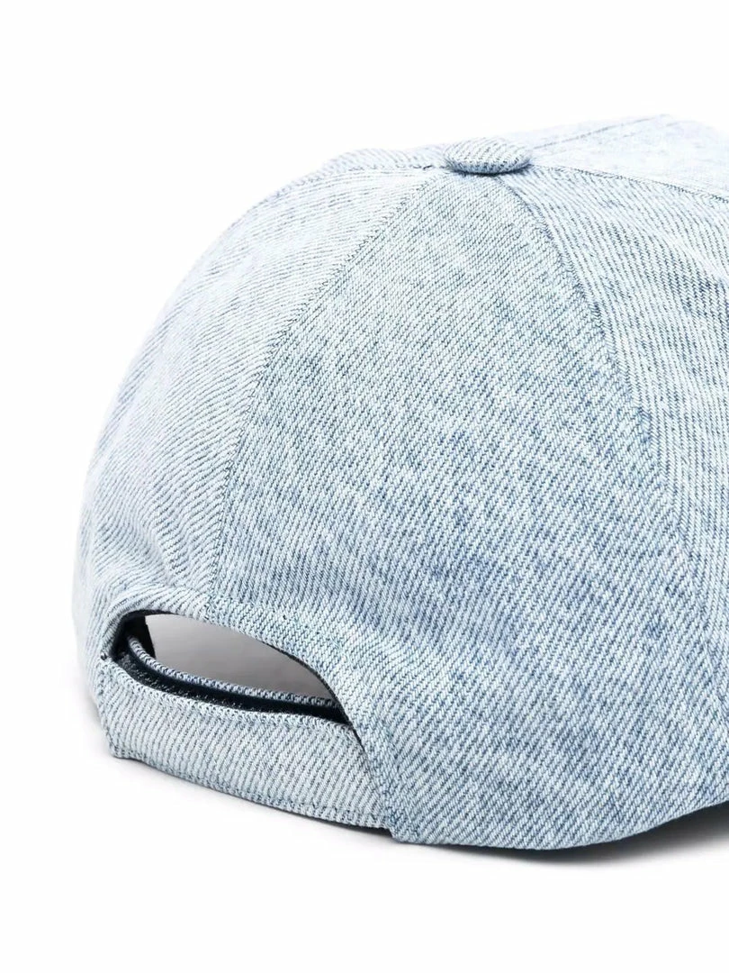 Isabel Marant Light Blue 'Tyron' Logo Denim Cap 4 Isabel Marant Light Blue 'Tyron' Logo Denim Cap