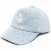 Isabel Marant Light Blue 'Tyron' Logo Denim Cap 1 Isabel Marant Light Blue 'Tyron' Logo Denim Cap