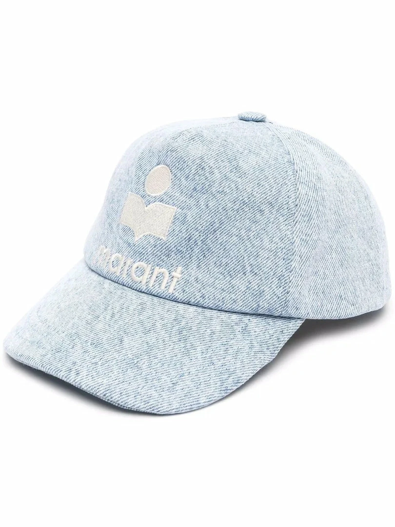 Isabel Marant Light Blue 'Tyron' Logo Denim Cap 3 Isabel Marant Light Blue 'Tyron' Logo Denim Cap