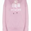 Isabel Marant Etoile Clothing Oversized 'Mansel' Felt Logo Hoodie 2 Isabel Marant Etoile Clothing Oversized 'Mansel' Felt Logo Hoodie