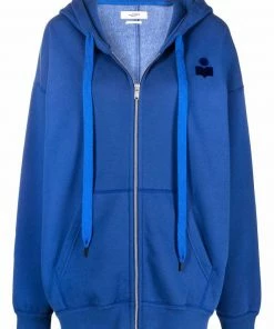 Isabel Marant Etoile Oversized 'Minila' Zip-Up Hoodie Clothing