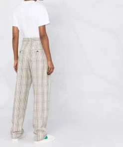 Isabel Marant Etoile Clothing ‘Miro’ Textured Check Trousers
