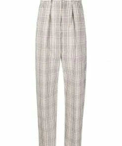 Isabel Marant Etoile Clothing ‘Miro’ Textured Check Trousers