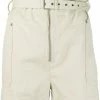 Isabel Marant Etoile Cream ‘Parana’ High Waist Shorts Clothing 1 Isabel Marant Etoile Cream ‘Parana’ High Waist Shorts Clothing
