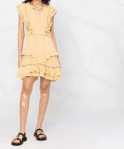 Isabel Marant Etoile Honey 'Jaudrey' Lace Mini Dress Clothing