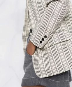Isabel Marant Etoile ‘Ilindo’ Textured Check Blazer