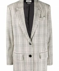 Isabel Marant Etoile ‘Ilindo’ Textured Check Blazer