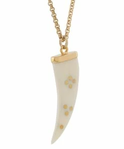 Isabel Marant Accessories Gold ‘Sautoir’ Buffalo Horn Pendant Necklace