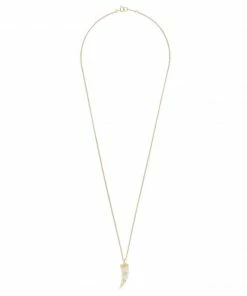 Isabel Marant Accessories Gold ‘Sautoir’ Buffalo Horn Pendant Necklace