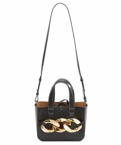 JW Anderson Bags Black SS22 ‘Mini Chain Tote Bag’ 11 JW Anderson Bags Black SS22 ‘Mini Chain Tote Bag’