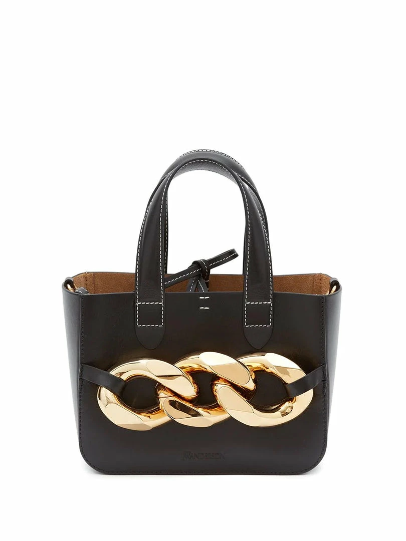 JW Anderson Bags Black SS22 ‘Mini Chain Tote Bag’ 3 JW Anderson Bags Black SS22 ‘Mini Chain Tote Bag’