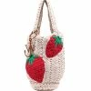 JW Anderson Cream ‘Strawberry Knitted Shopper’